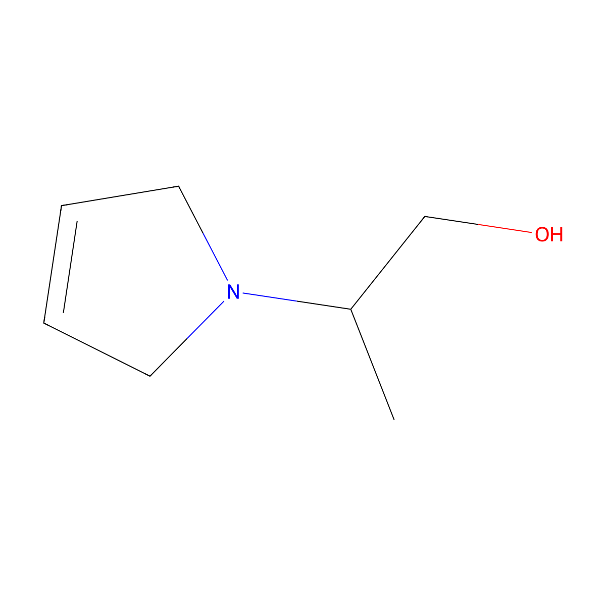 (2R)-2-(2,5-dihydro-1H-pyrrol-1-yl)propan-1-ol molecular structure, CAS 1568169-18-5