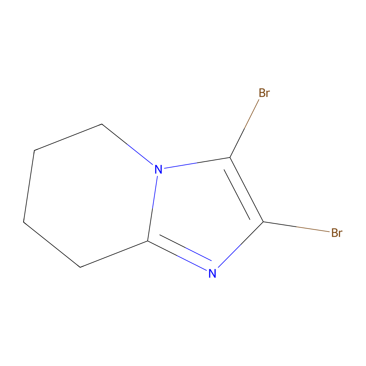 2,3-Dibromo-5,6,7,8-tetrahydroimidazo[1,2-a]pyridine molecular structure, CAS 156817-73-1