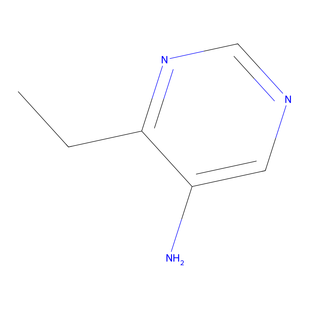 4-Ethylpyrimidin-5-amine molecular structure, CAS 156817-94-6