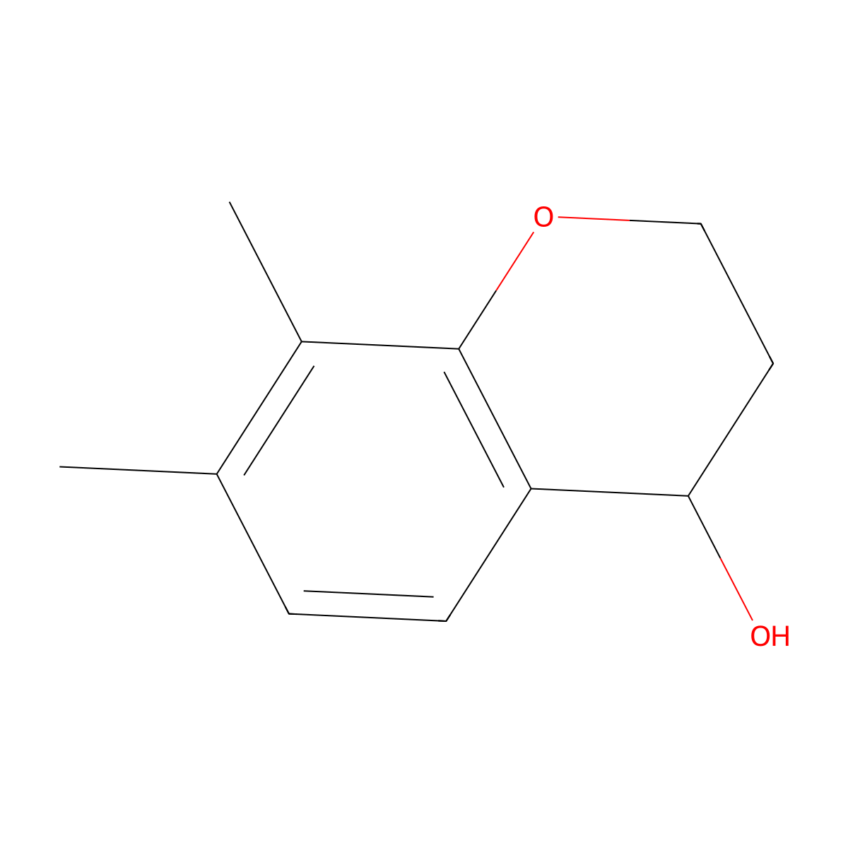 (4S)-7,8-Dimethyl-3,4-dihydro-2H-1-benzopyran-4-OL molecular structure, CAS 1568201-94-4