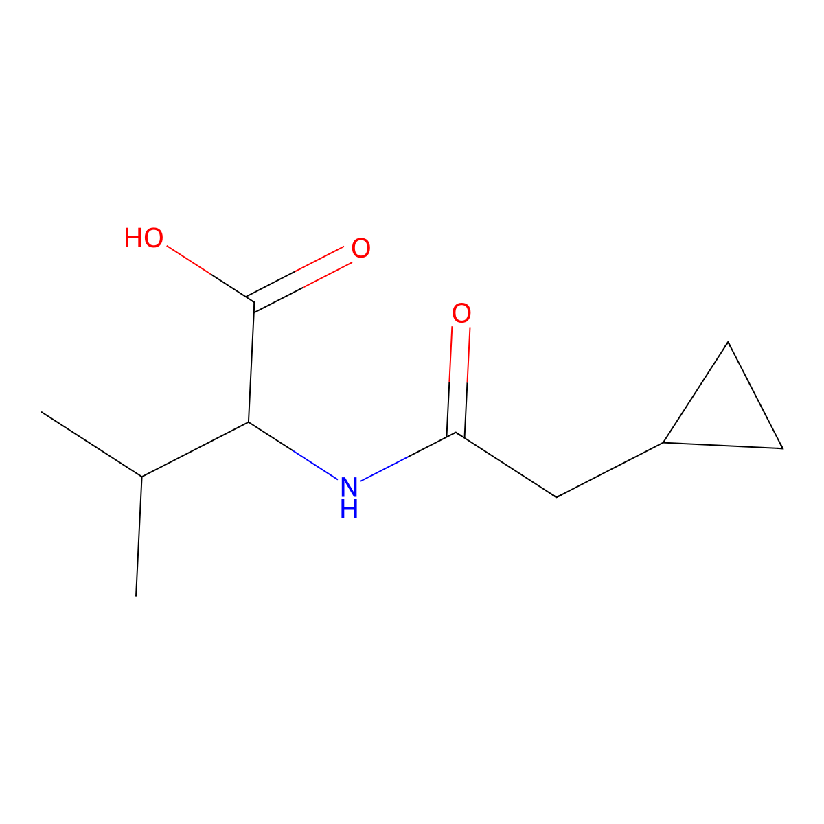 (2-Cyclopropylacetyl)-d-valine molecular structure, CAS 1568205-48-0