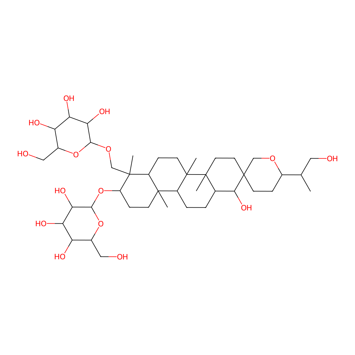 Hosenkoside D molecular structure, CAS 156823-94-8