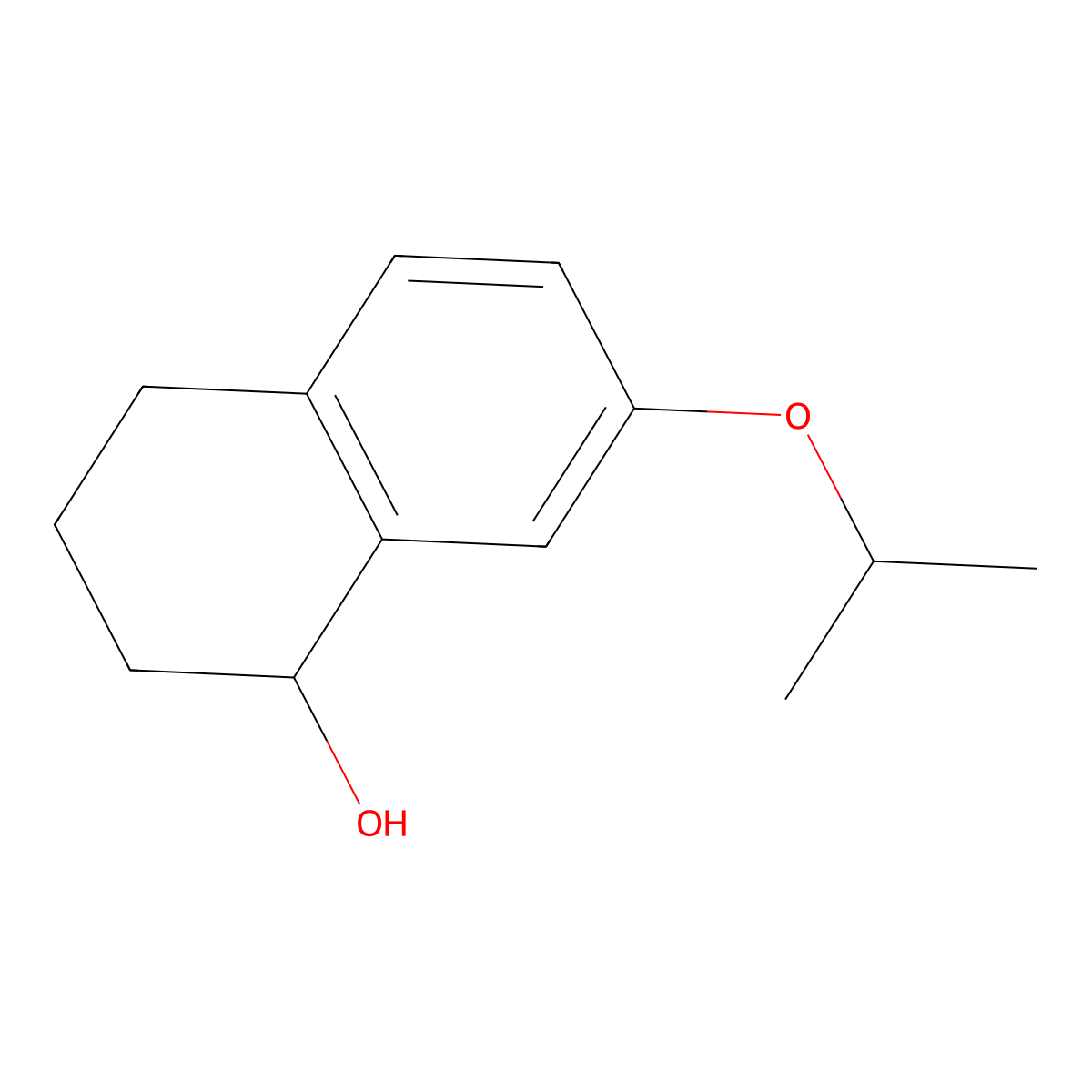 (1s)-7-(Propan-2-yloxy)-1,2,3,4-tetrahydronaphthalen-1-ol molecular structure, CAS 1568237-40-0