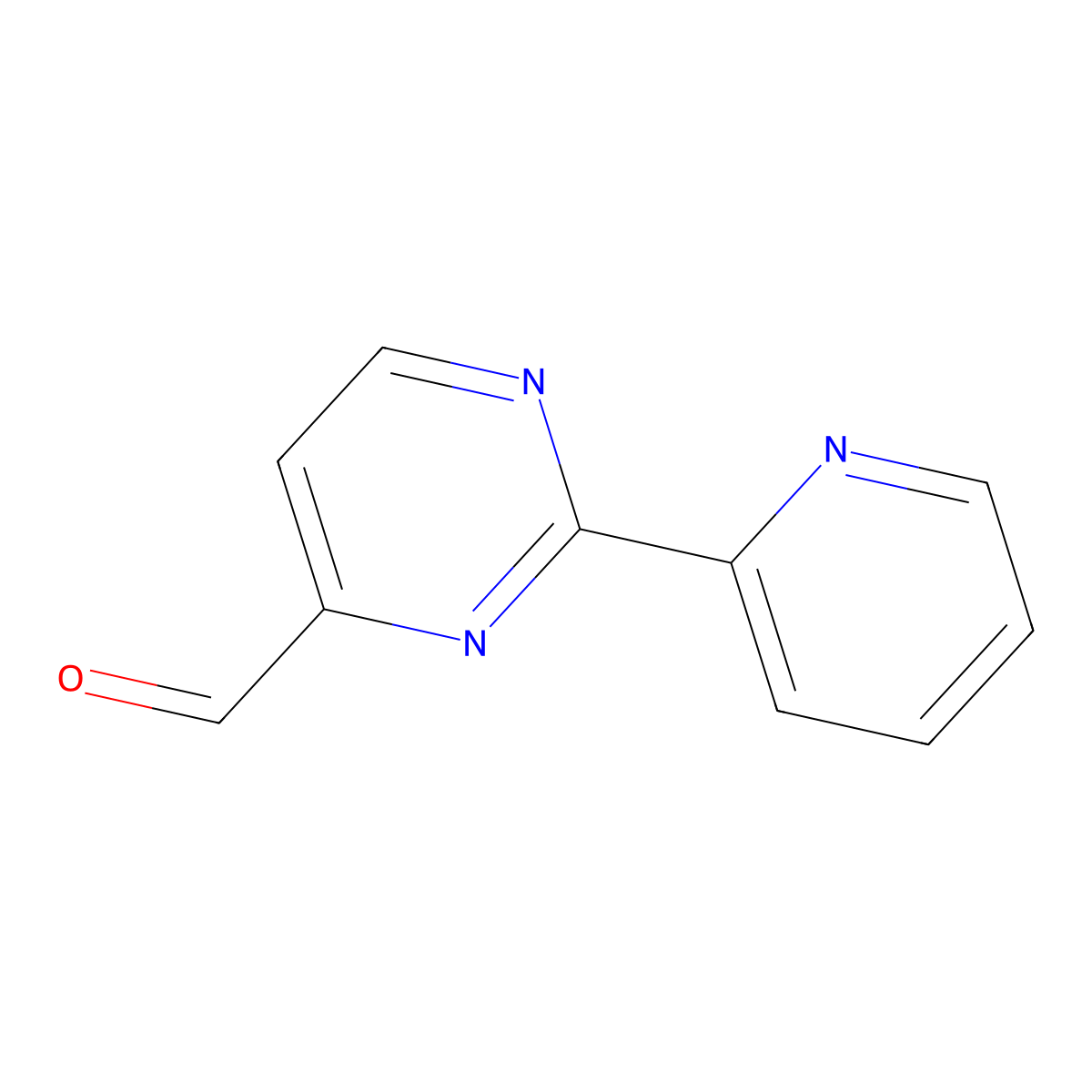 2-(Pyridin-2-yl)pyrimidine-4-carbaldehyde molecular structure, CAS 156825-28-4