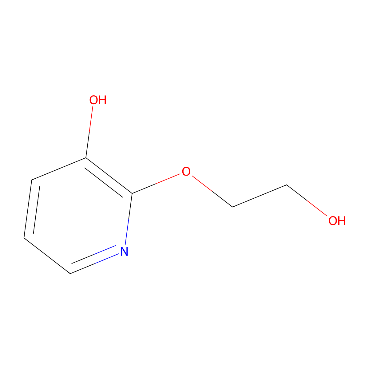 2-(2-Hydroxyethoxy)pyridin-3-ol molecular structure, CAS 156840-58-3