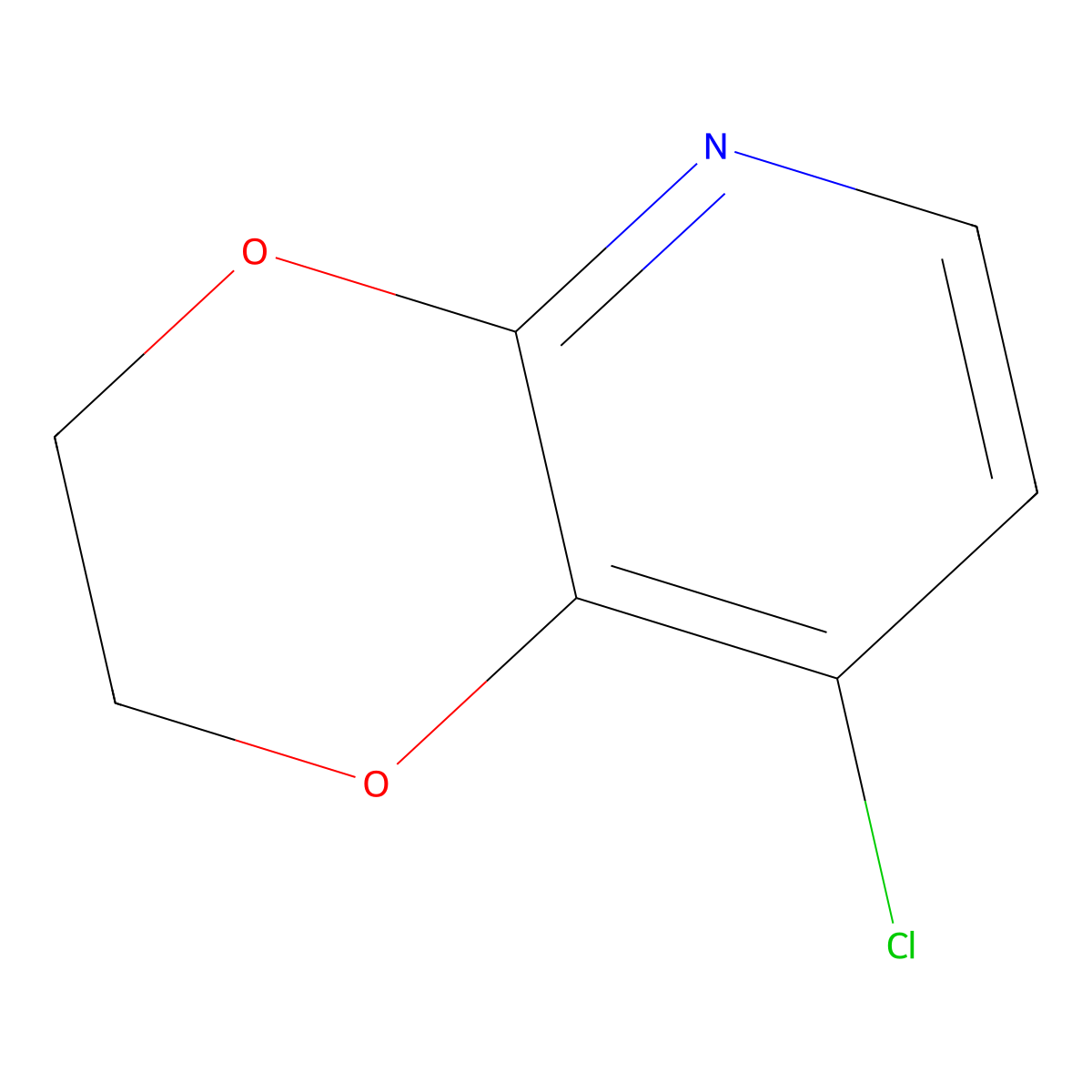 8-Chloro-2,3-Dihydro-(1,4)Dioxino(2,3-B)Pyridine molecular structure, CAS 156840-59-4