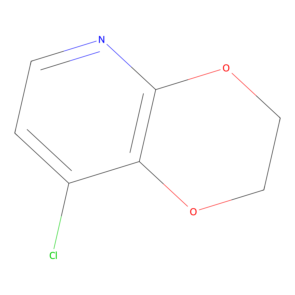 8-Chloro-2,3-Dihydro-(1,4)Dioxino(2,3-B)Pyridine molecular structure, CAS 156840-59-4