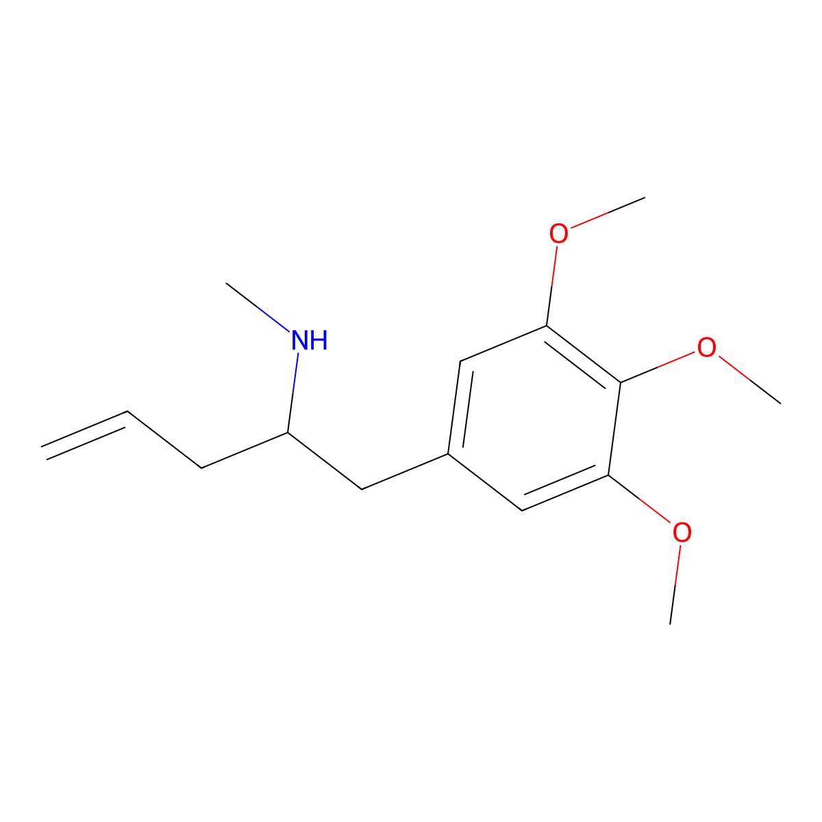 Trimoxamine molecular structure, CAS 15686-23-4