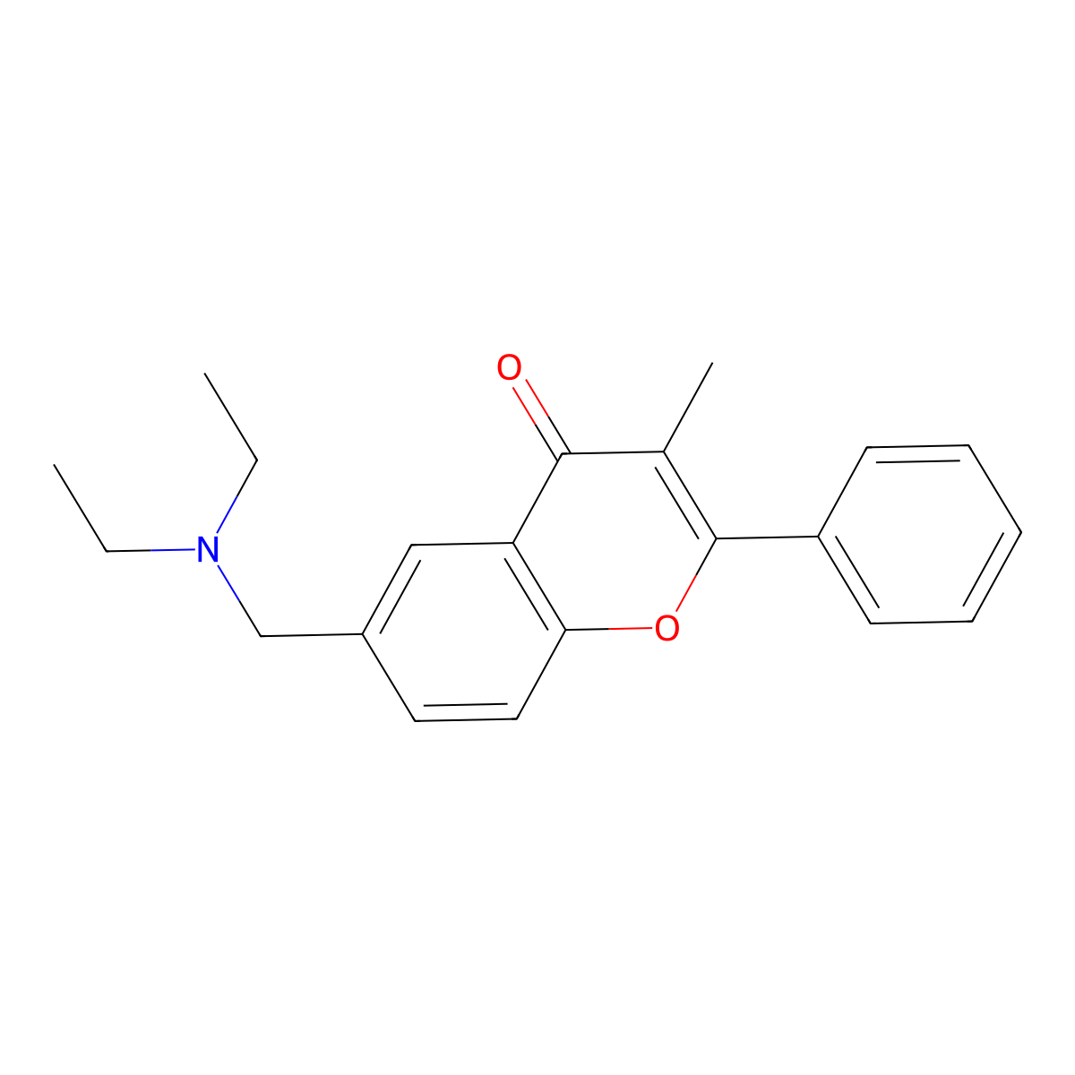 Flavamine molecular structure, CAS 15686-60-9