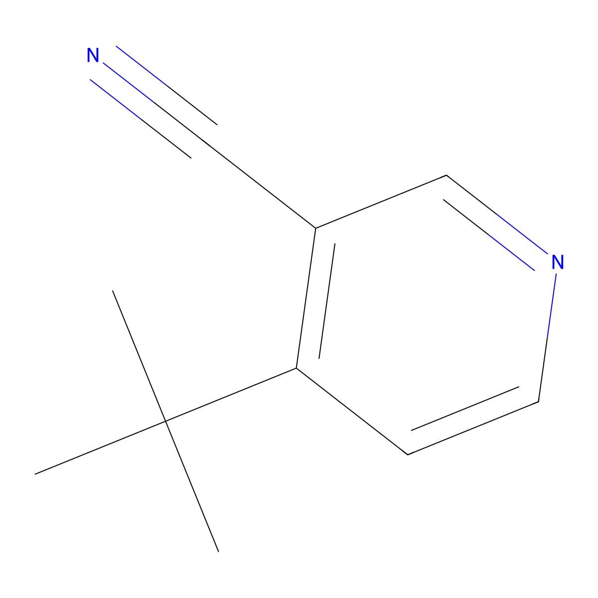 4-tert-Butylpyridine-3-carbonitrile molecular structure, CAS 156861-46-0