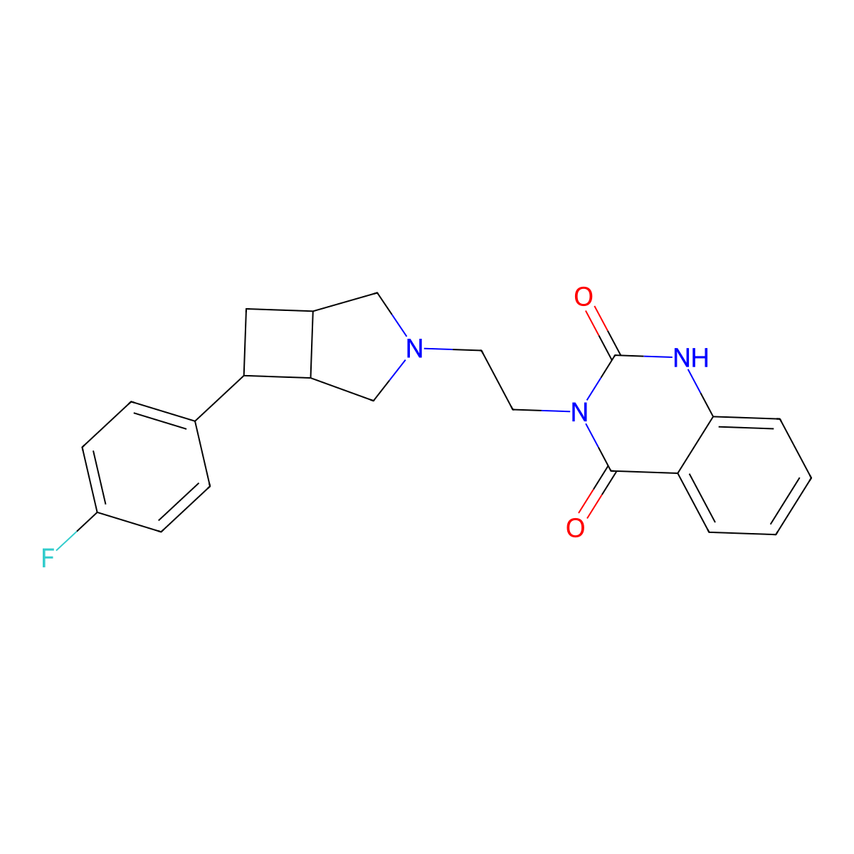 Belaperidone molecular structure, CAS 156862-51-0