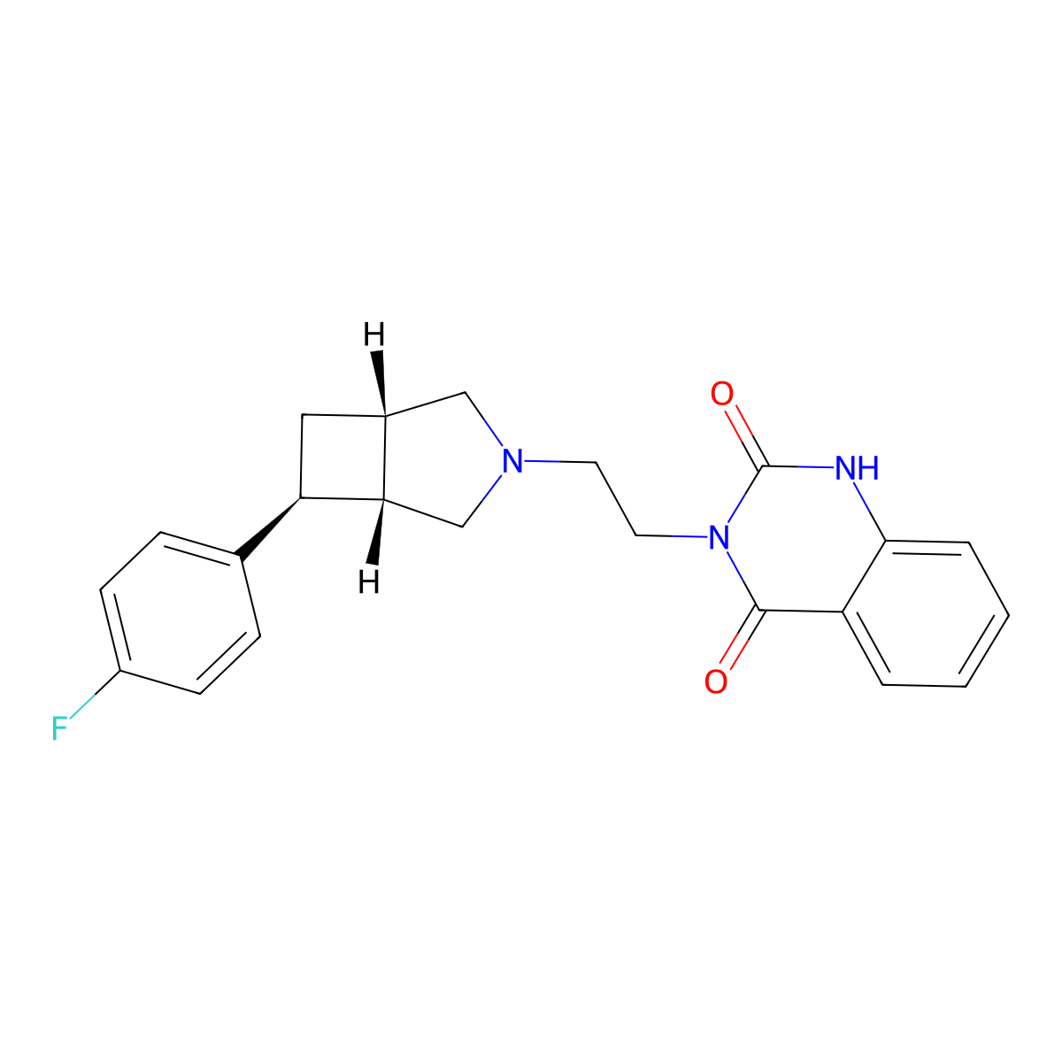 Belaperidone molecular structure, CAS 156862-51-0
