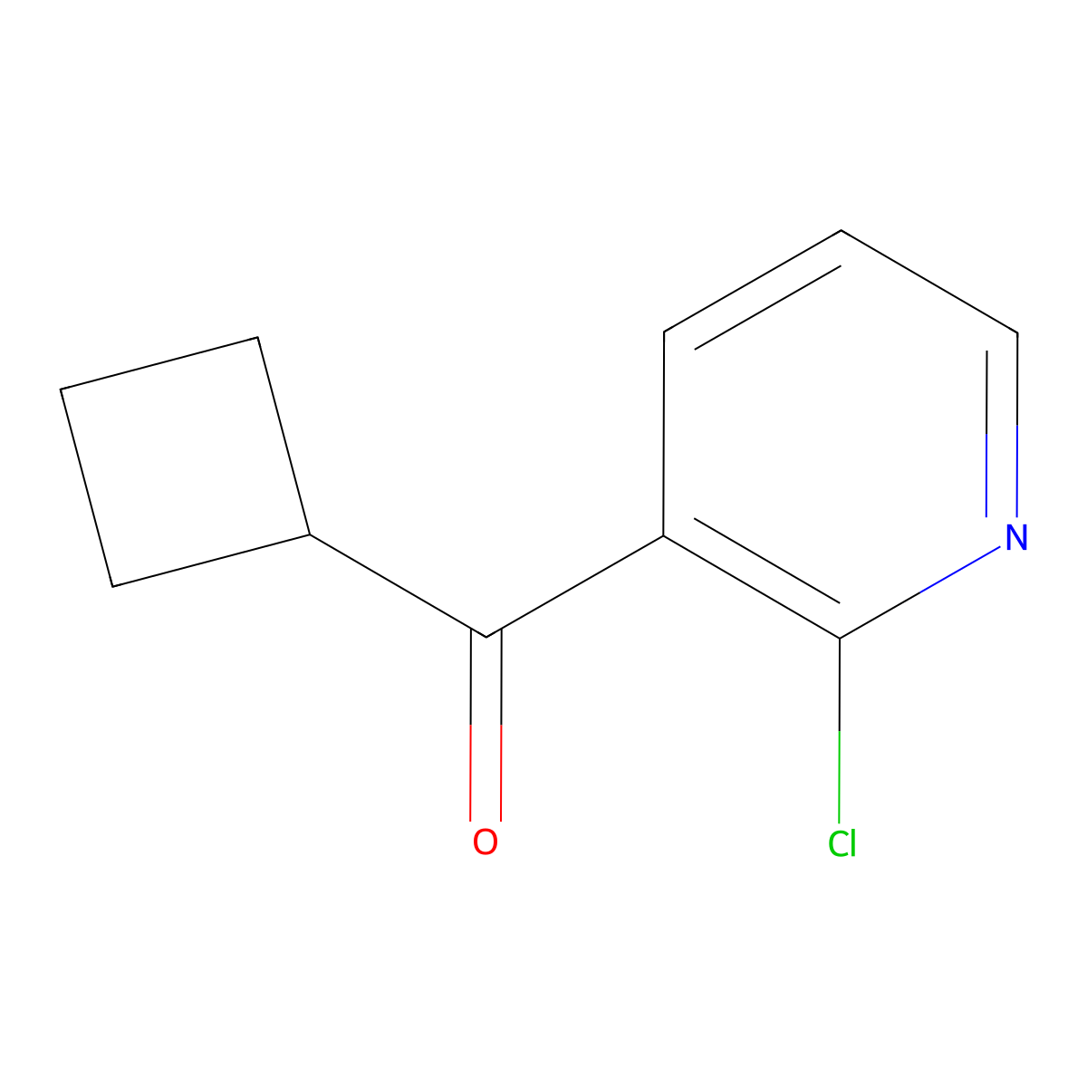 Methanone, (2-chloro-3-pyridinyl)cyclobutyl- molecular structure, CAS 156865-15-5