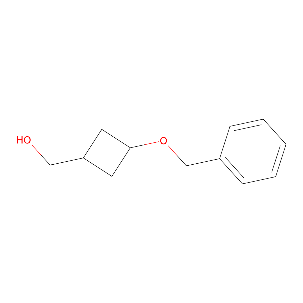 (3-(Benzyloxy)cyclobutyl)methanol molecular structure, CAS 156865-32-6