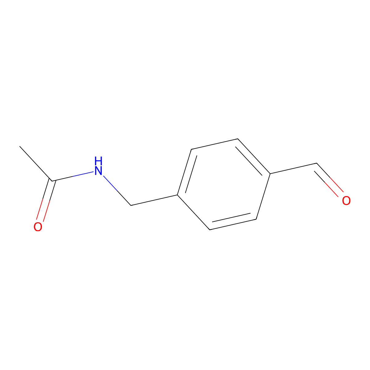 N-[(4-Formylphenyl)methyl]acetamide molecular structure, CAS 156866-50-1