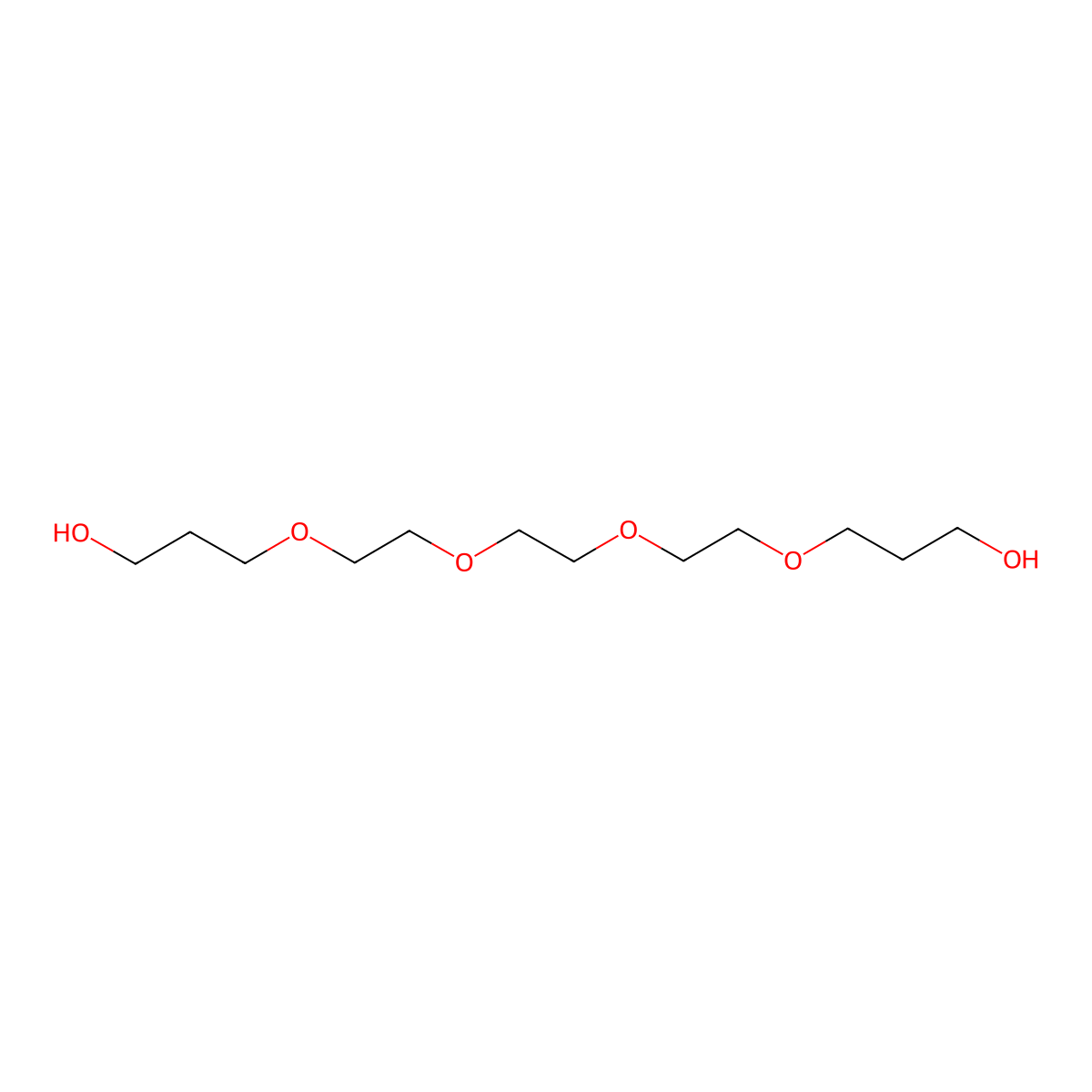 Propanol-PEG4-CH2OH molecular structure, CAS 156868-17-6