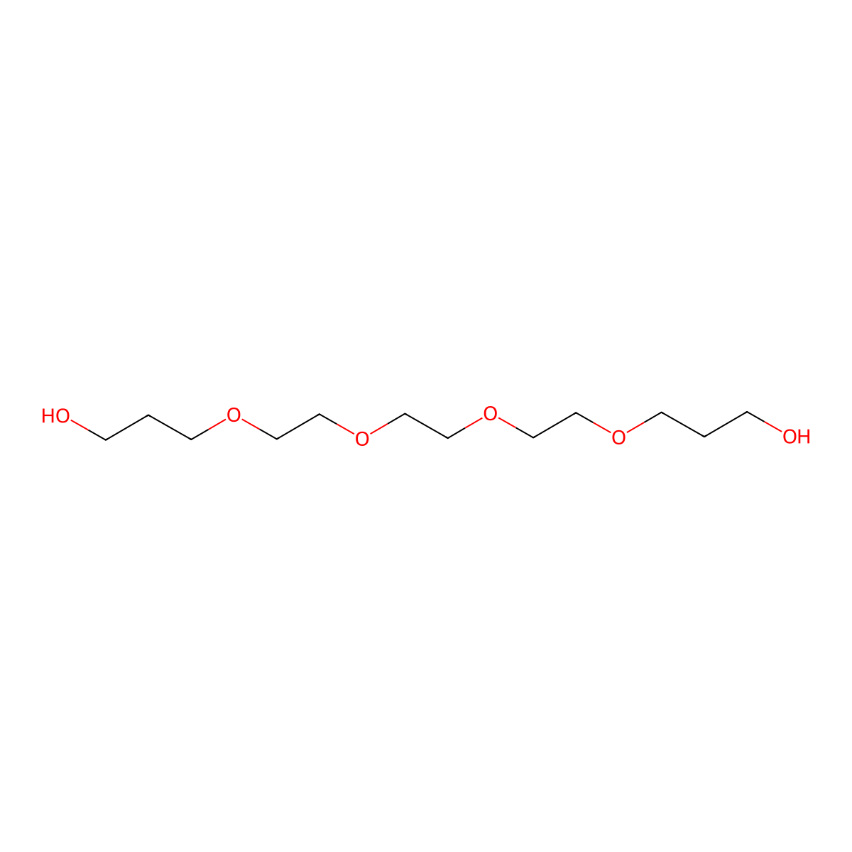 Propanol-PEG4-CH2OH molecular structure, CAS 156868-17-6