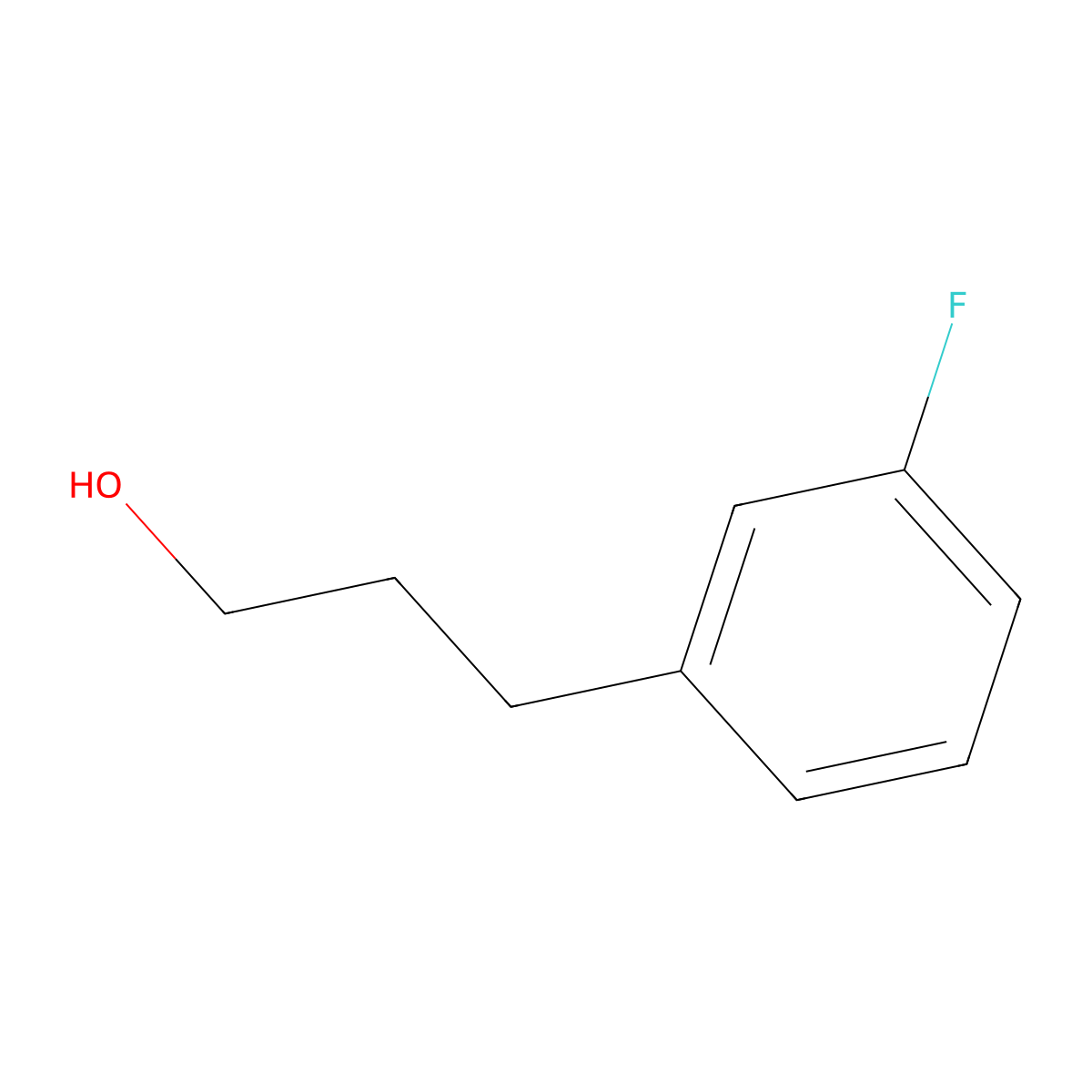 3-(3-Fluorophenyl)propan-1-OL molecular structure, CAS 156868-83-6