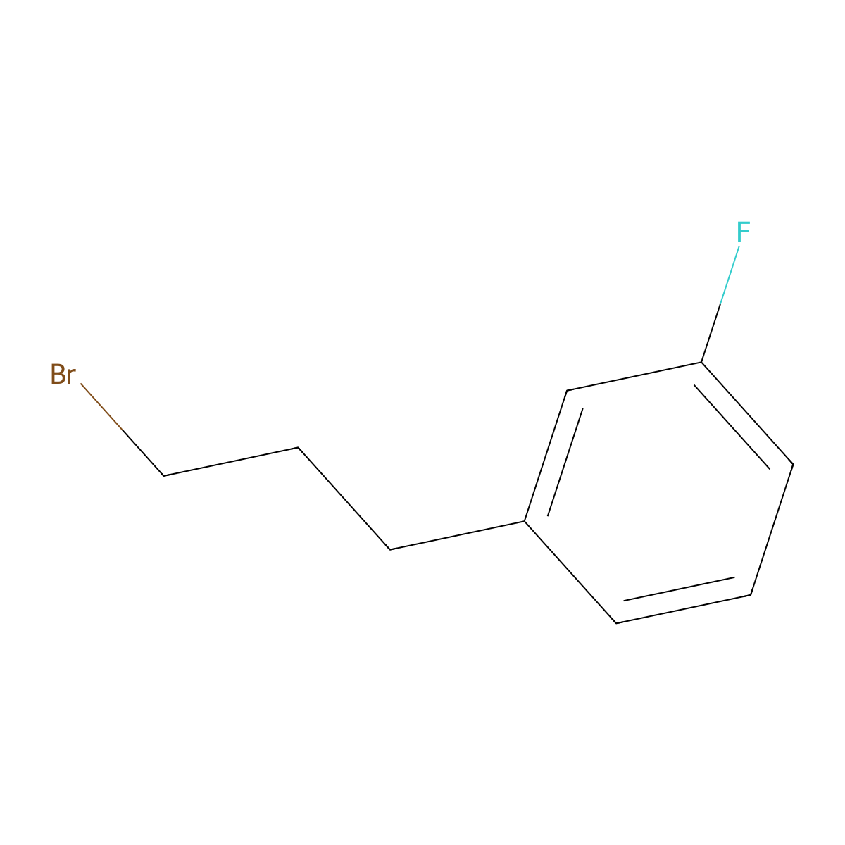 1-(3-Bromopropyl)-3-fluorobenzene molecular structure, CAS 156868-84-7