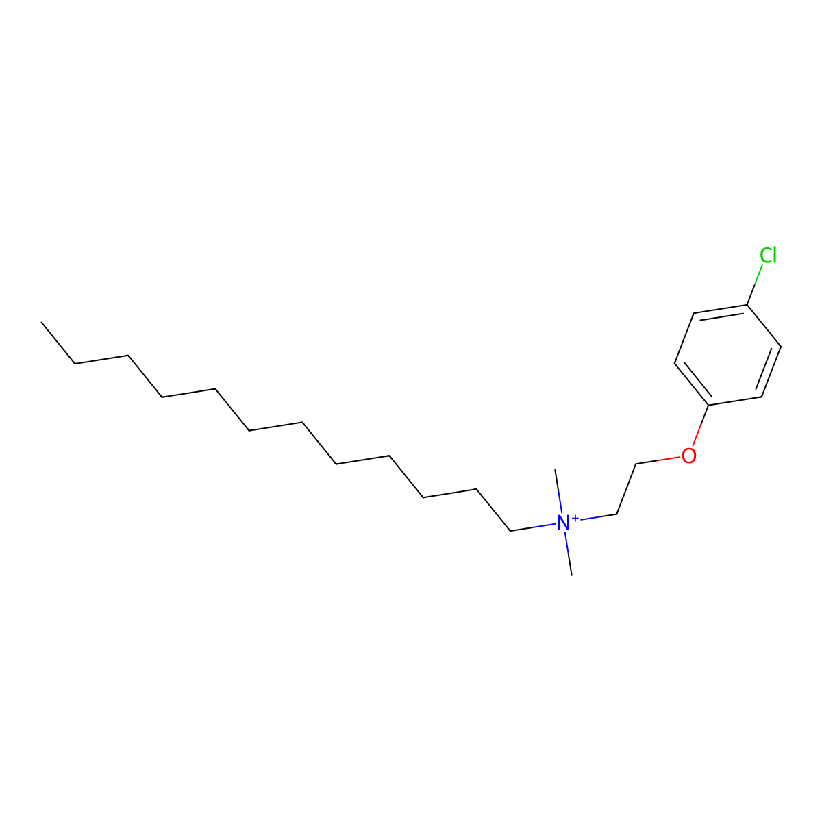 Dodeclonium molecular structure, CAS 15687-13-5