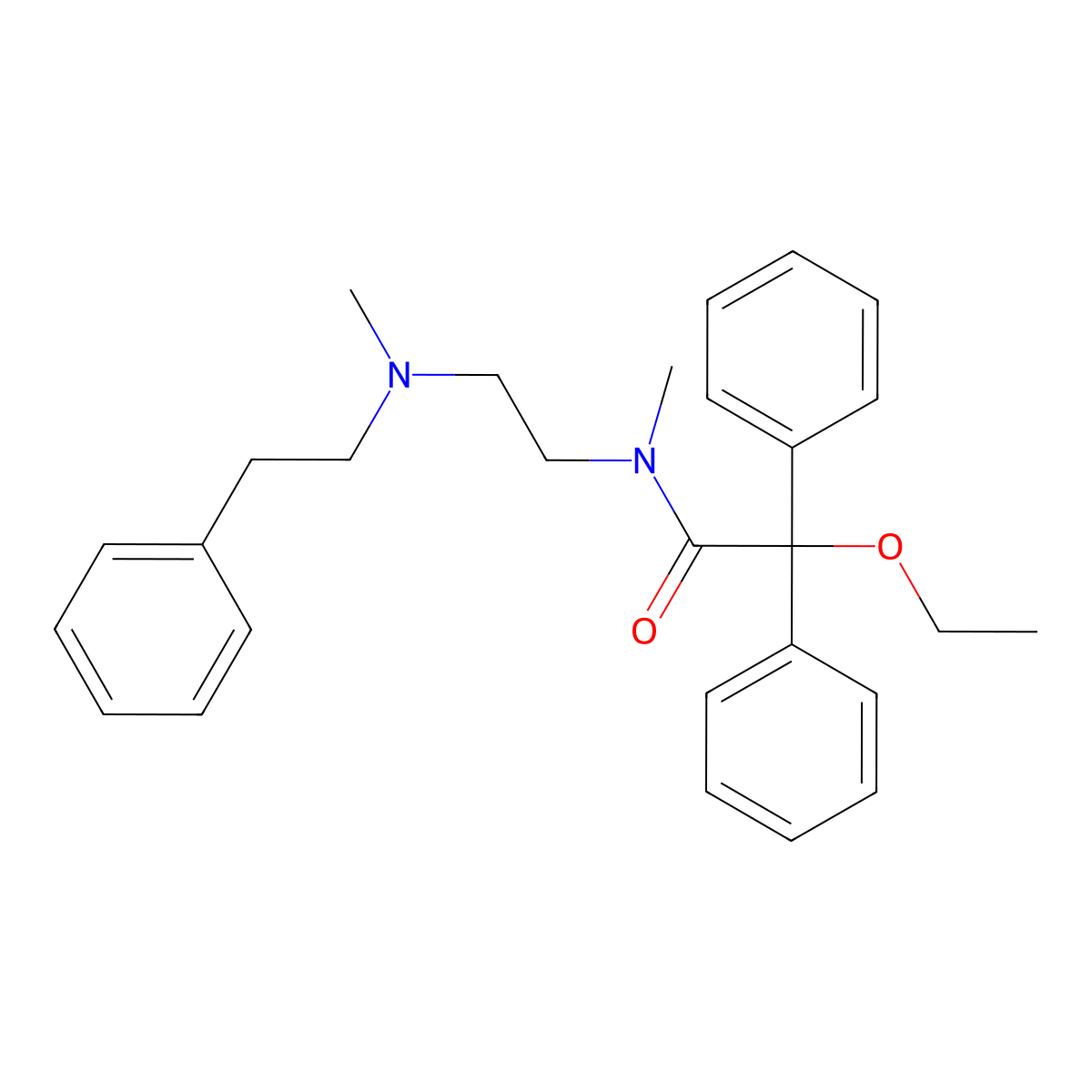 Carbiphene molecular structure, CAS 15687-16-8