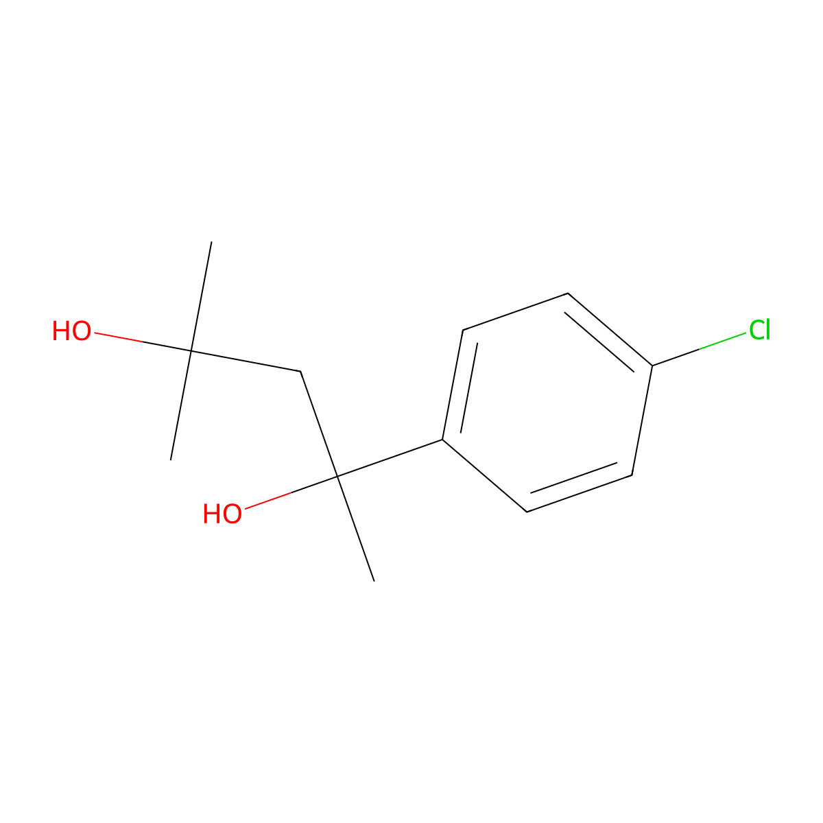 Fenpentadiol molecular structure, CAS 15687-18-0
