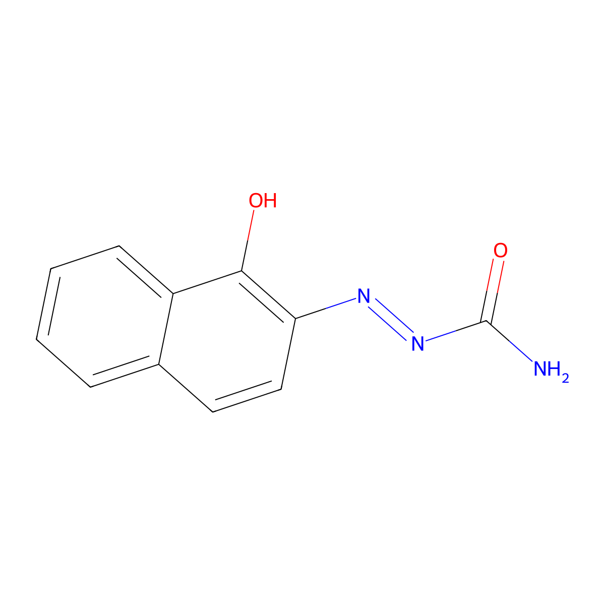 Naftazone molecular structure, CAS 15687-37-3