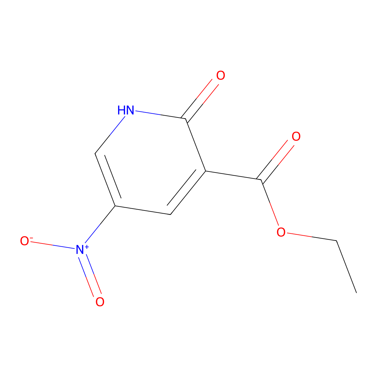 Ethyl 2-hydroxy-5-nitronicotinate molecular structure, CAS 156896-54-7