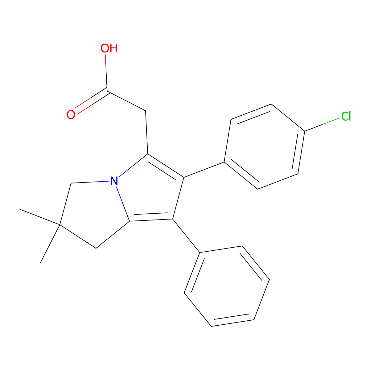 Licofelone molecular structure, CAS 156897-06-2