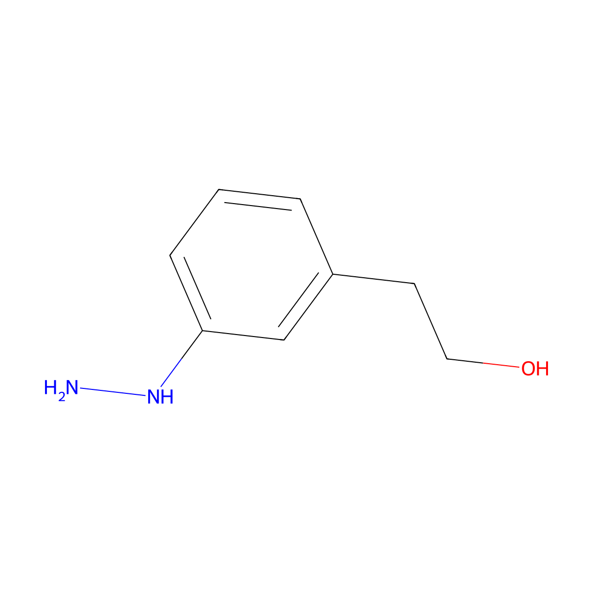 2-(3-Hydrazinophenyl)ethanol molecular structure, CAS 156899-07-9