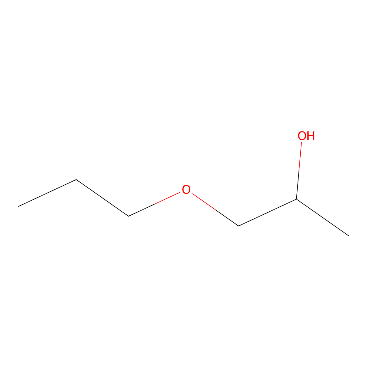 1-Propoxy-2-propanol molecular structure, CAS 1569-01-3
