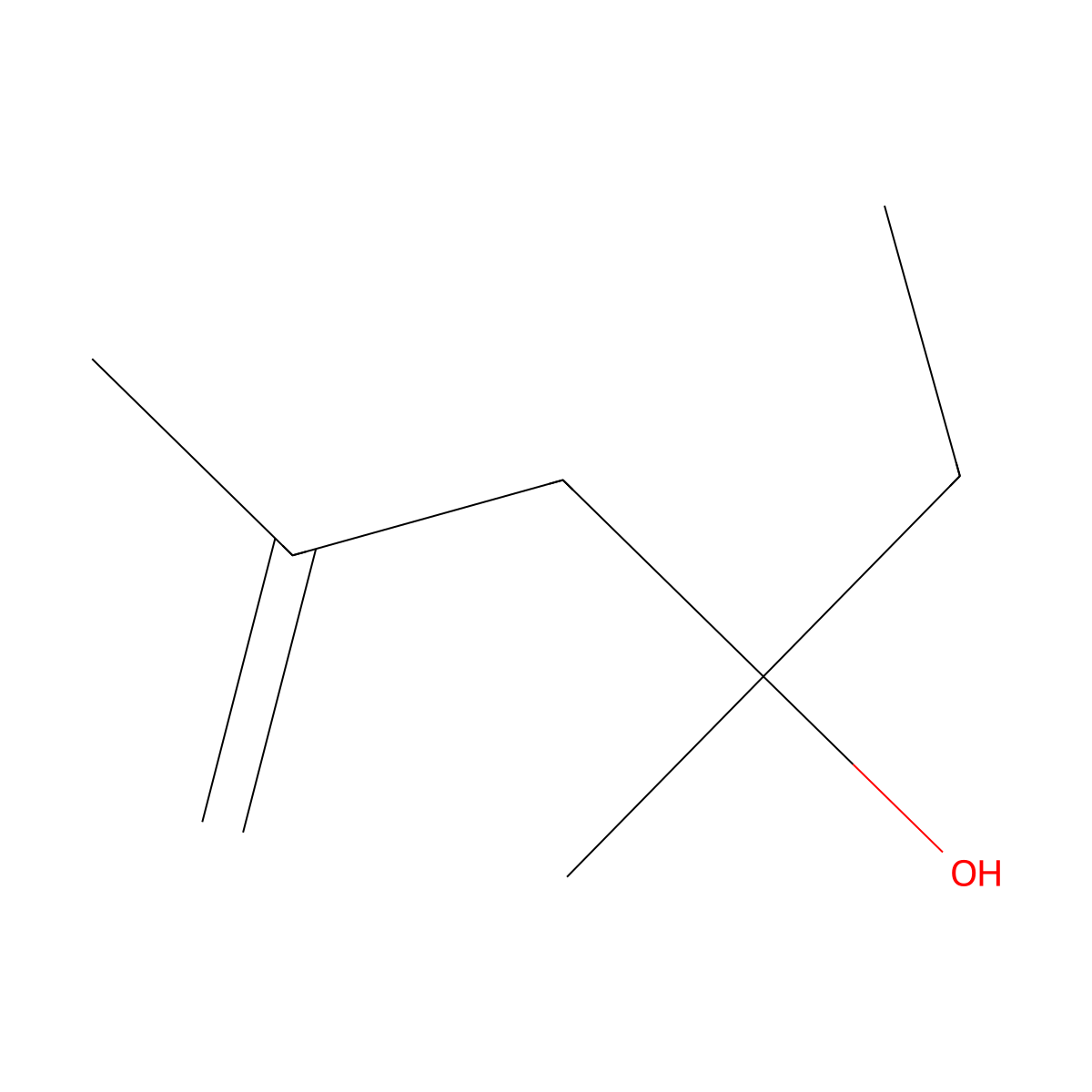 3,5-Dimethyl-5-hexen-3-ol molecular structure, CAS 1569-46-6