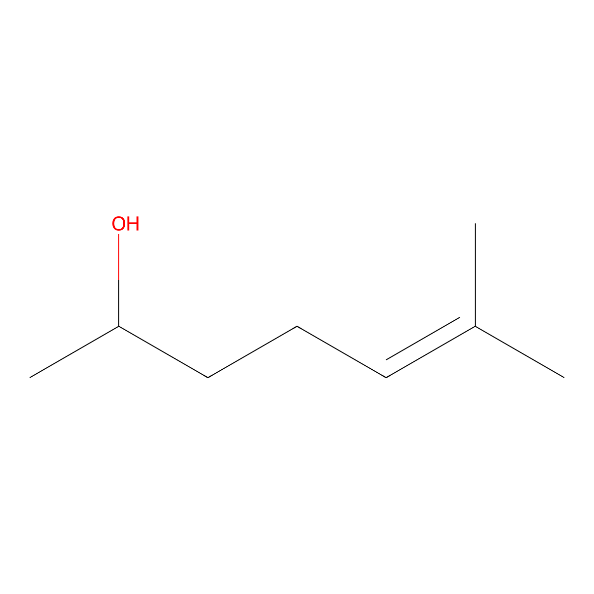 6-Methyl-5-hepten-2-ol molecular structure, CAS 1569-60-4