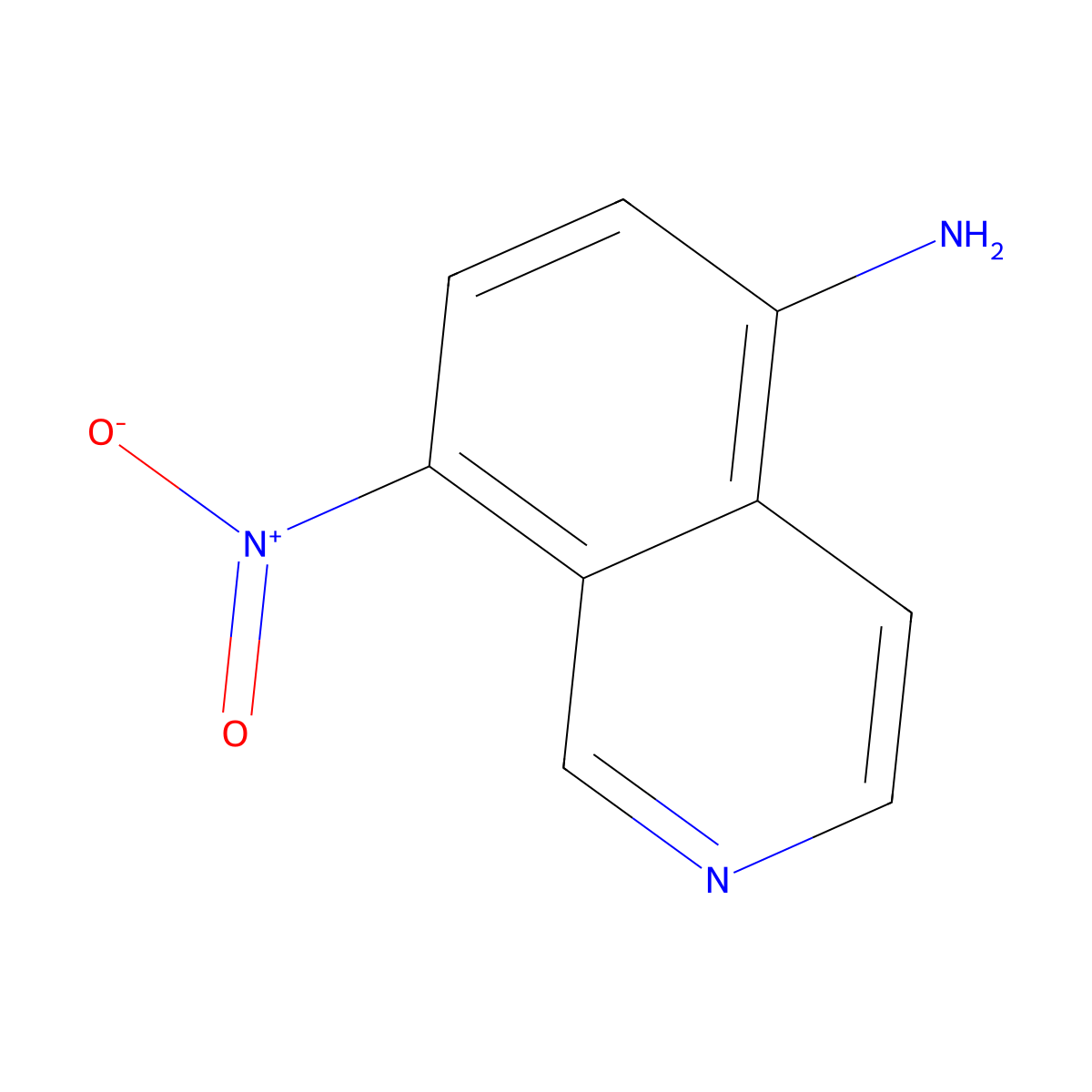 8-Nitroisoquinolin-5-amine molecular structure, CAS 156901-58-5