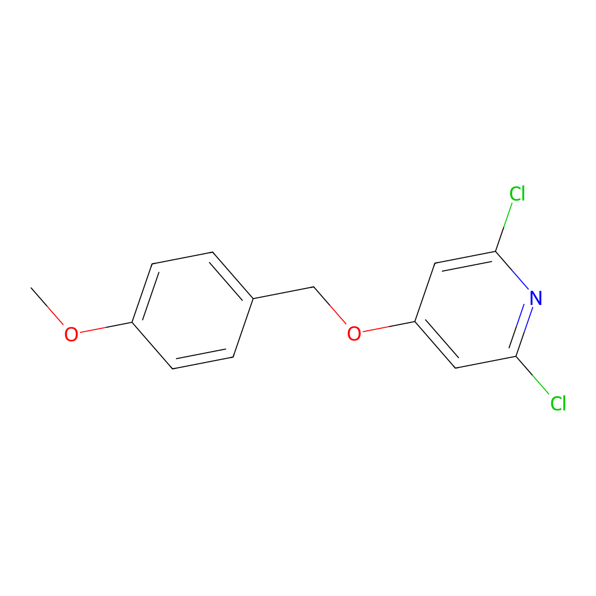 2,6-Dichloro-4-[(4-methoxyphenyl)methoxy]pyridine molecular structure, CAS 1569088-50-1