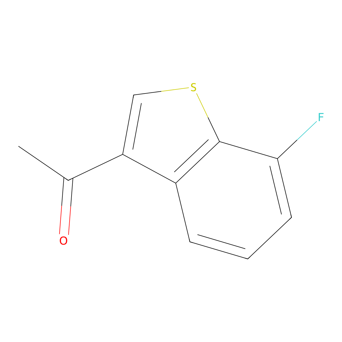 1-(7-Fluorobenzo[b]thiophen-3-yl)ethan-1-one molecular structure, CAS 1569088-97-6