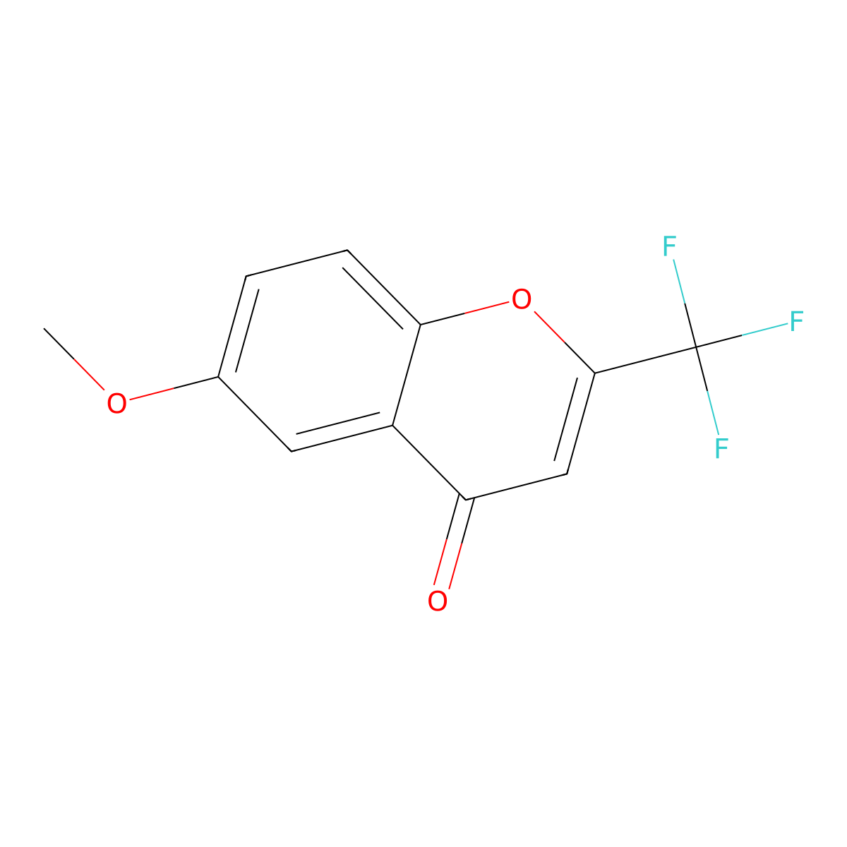 6-Methoxy-2-(trifluoromethyl)-4H-chromen-4-one molecular structure, CAS 156909-16-9