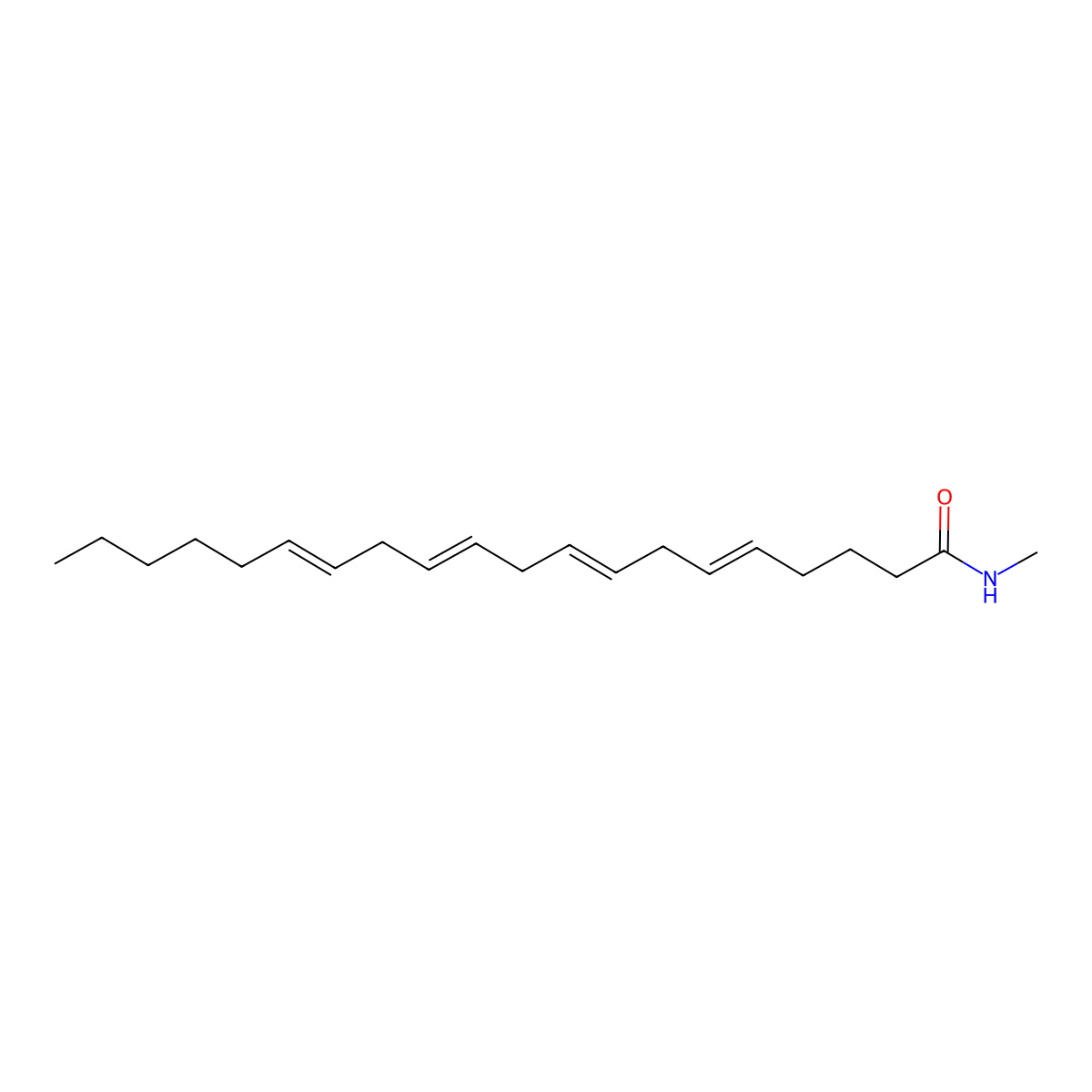 N-methylicosa-5,8,11,14-tetraenamide molecular structure, CAS 156910-29-1