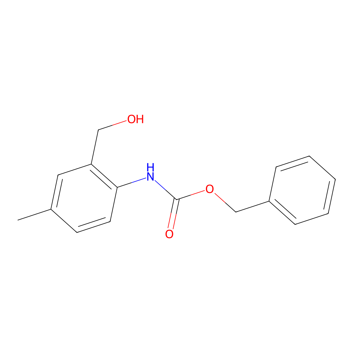 benzyl N-[2-(hydroxymethyl)-4-methylphenyl]carbamate molecular structure, CAS 1569299-62-2