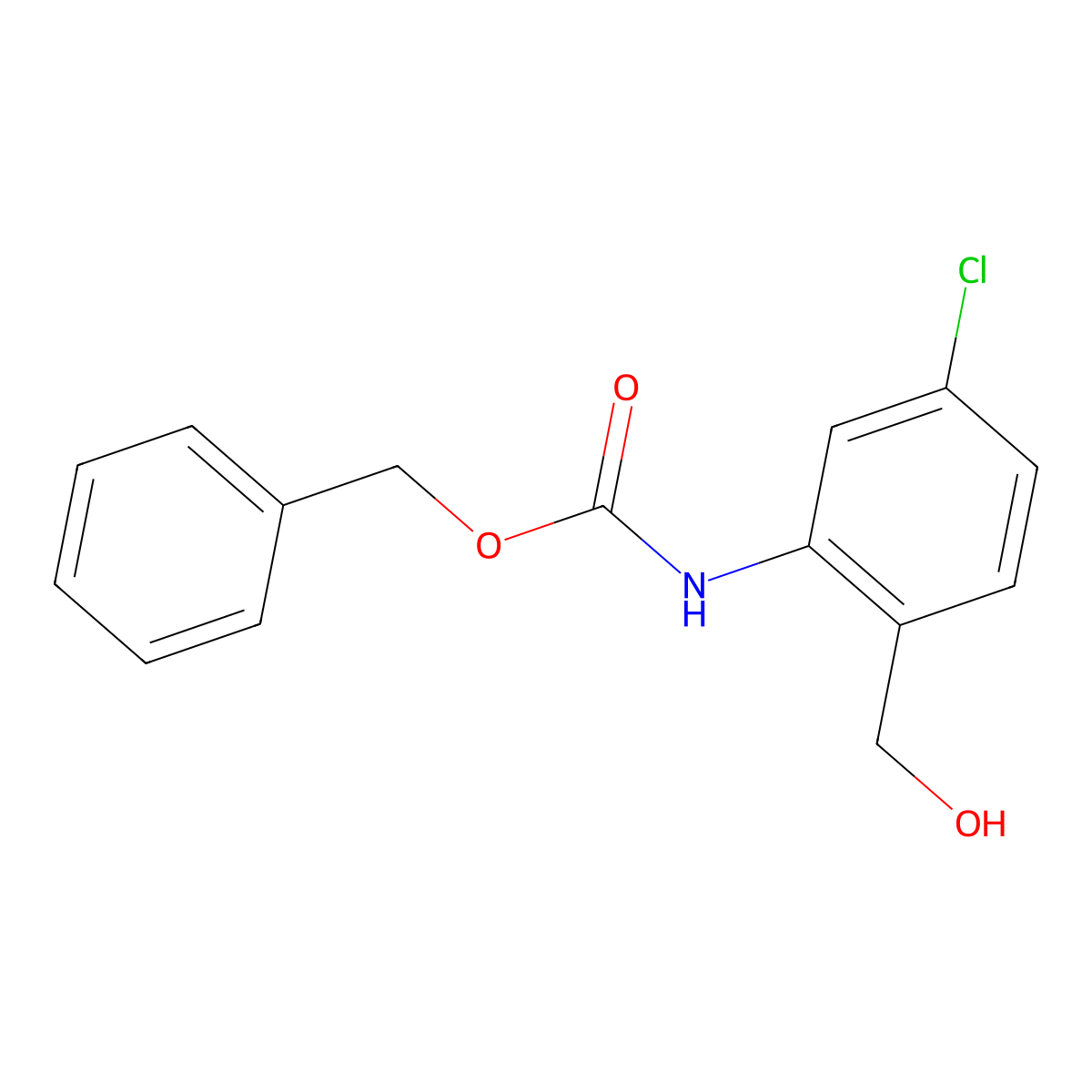 benzyl N-[5-chloro-2-(hydroxymethyl)phenyl]carbamate molecular structure, CAS 1569299-66-6