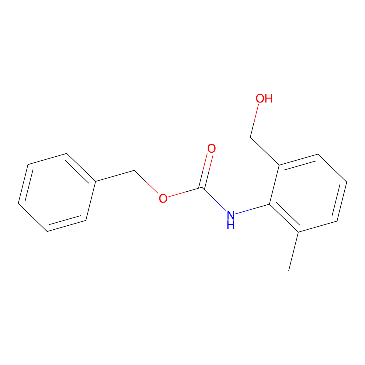 benzyl N-[2-(hydroxymethyl)-6-methylphenyl]carbamate molecular structure, CAS 1569299-67-7