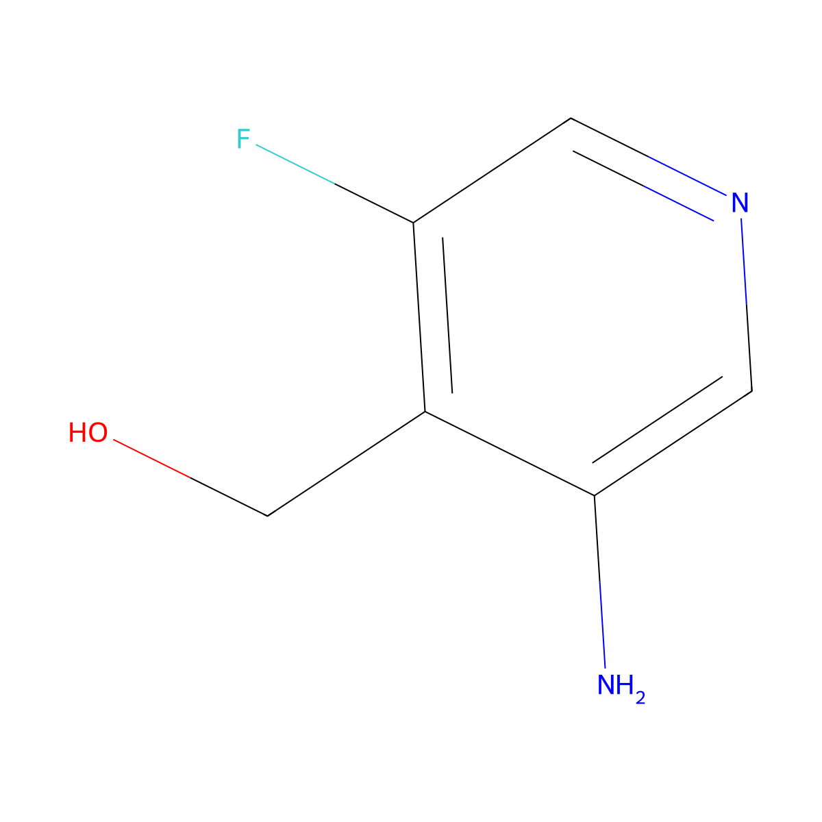 (3-Amino-5-fluoropyridin-4-yl)methanol molecular structure, CAS 1569308-90-2