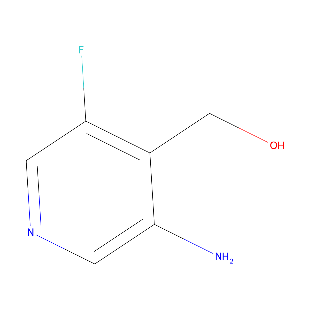(3-Amino-5-fluoropyridin-4-yl)methanol molecular structure, CAS 1569308-90-2