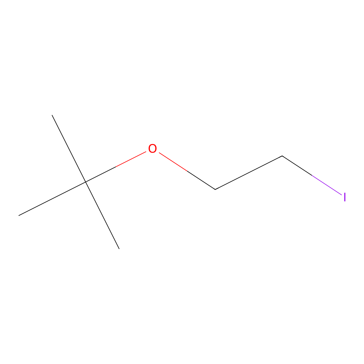 2-(2-Iodoethoxy)-2-methylpropane molecular structure, CAS 156937-49-4