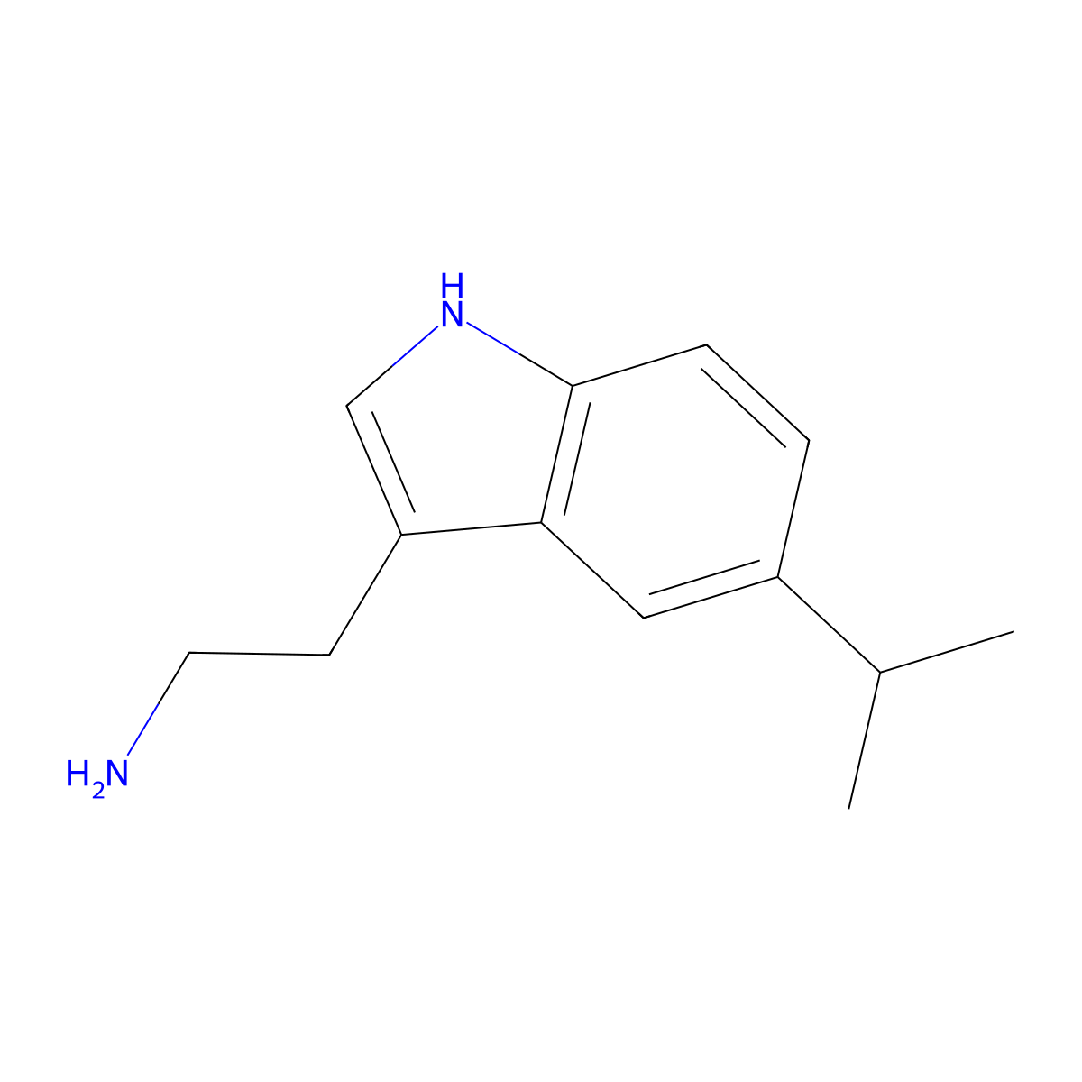 2-(5-Isopropyl-1H-indol-3-yl)ethanamine molecular structure, CAS 156941-71-8