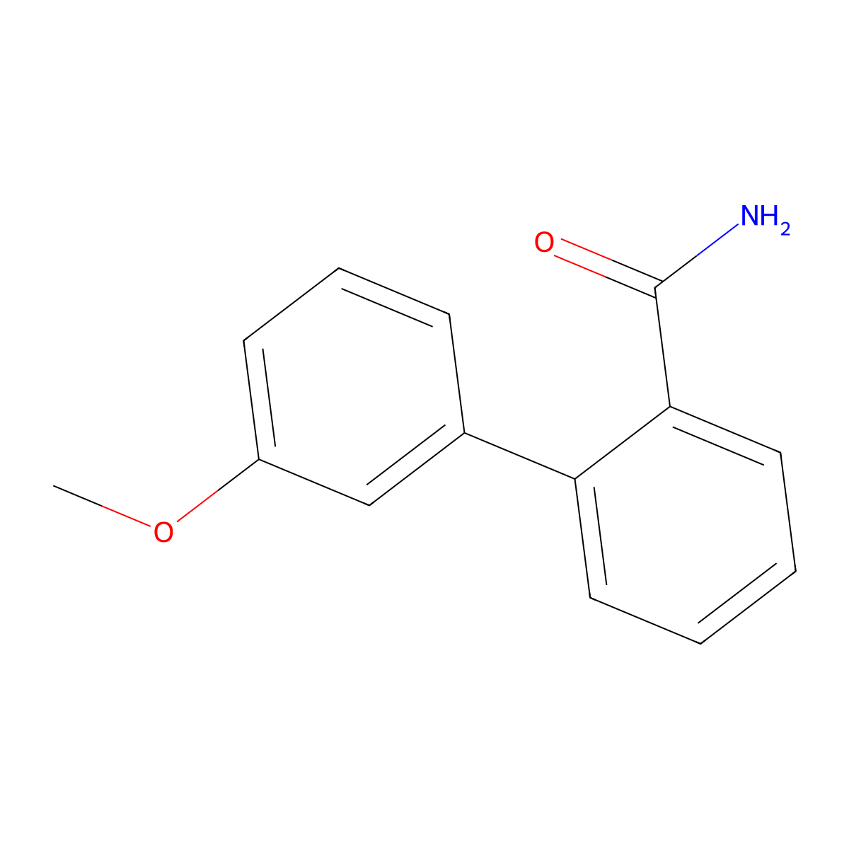 3'-Methoxy-[1,1'-biphenyl]-2-carboxamide molecular structure, CAS 156941-82-1