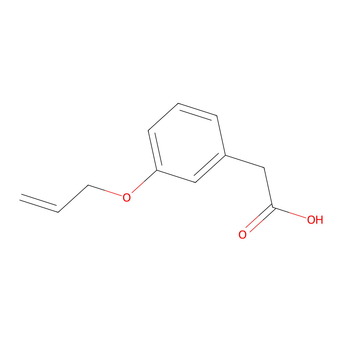 3-Allyloxyphenylacetic acid molecular structure, CAS 156945-58-3