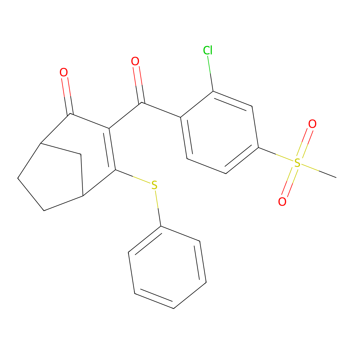 Benzobicyclon molecular structure, CAS 156963-66-5