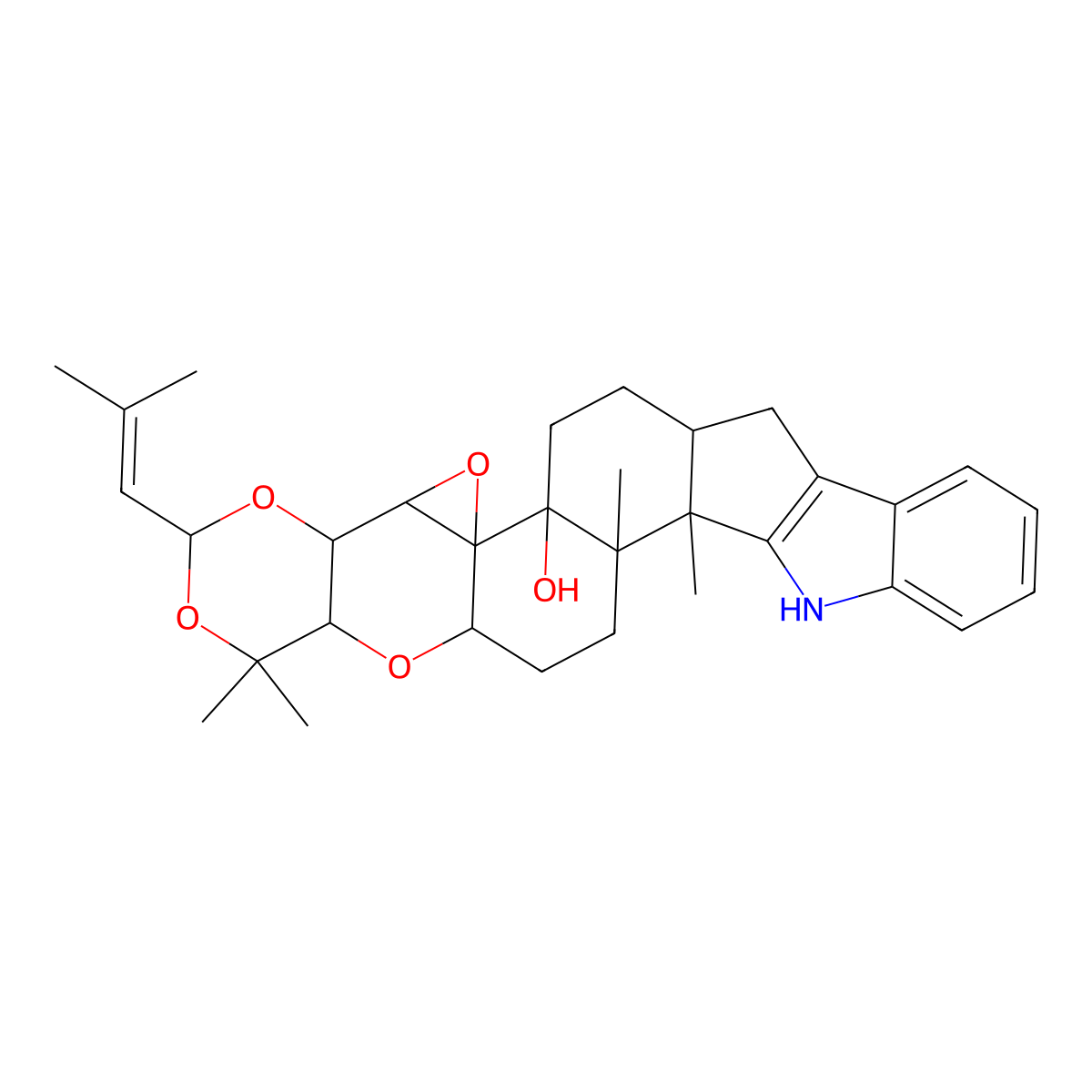 Terpendole C molecular structure, CAS 156967-65-6