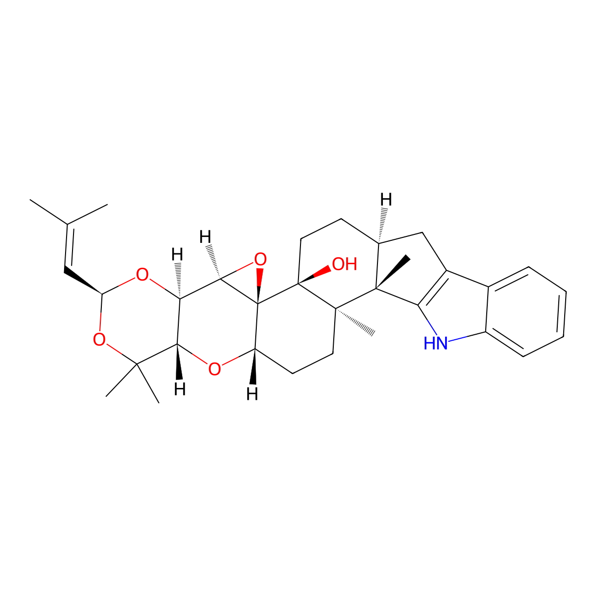 Terpendole C molecular structure, CAS 156967-65-6